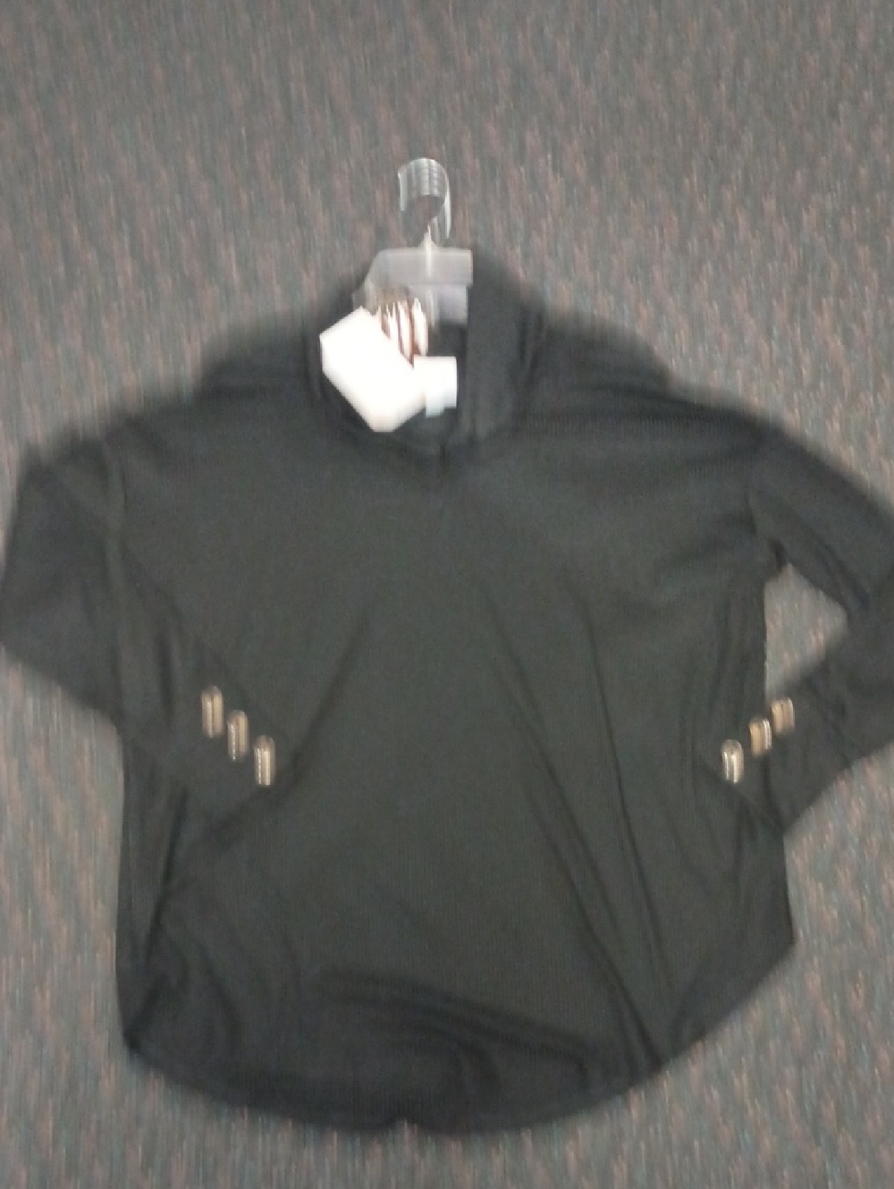 LuLaRoe Black Ribbed Long Sleeve Top